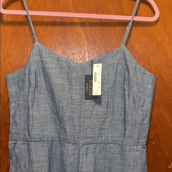 J. Crew Pants - J Crew Cotton Chambray Jumpsuit Size 12 NWT